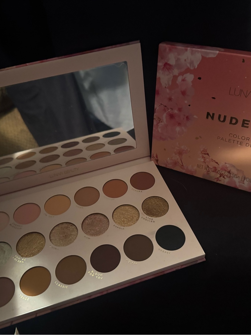 Luna Beauty Nude Eyeshadow Palette — Warm Nude and Gold Tones - Picture 1 of 3
